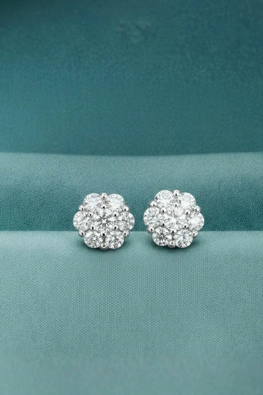 Picture of Pastels - Glitz Cluster Mini Stud Earrings - [H]E557 - Available at Raja Sahib