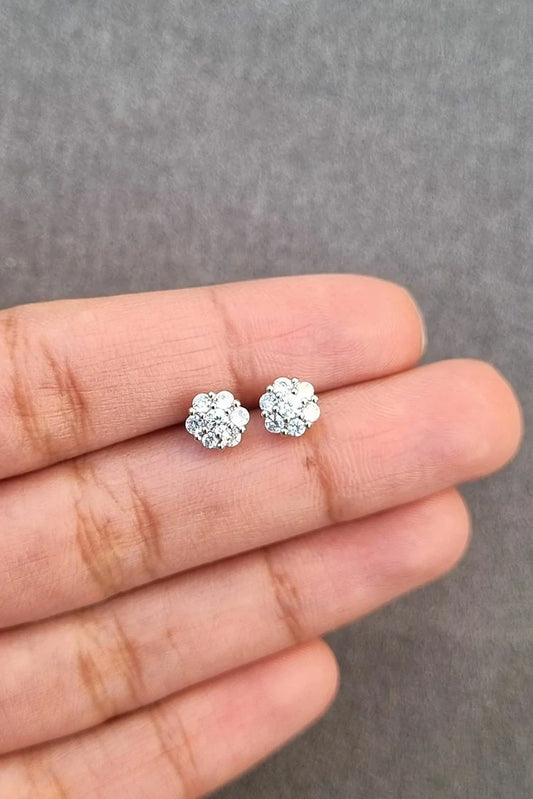 Picture of Pastels - Glitz Cluster Mini Stud Earrings - [H]E557 - Available at Raja Sahib