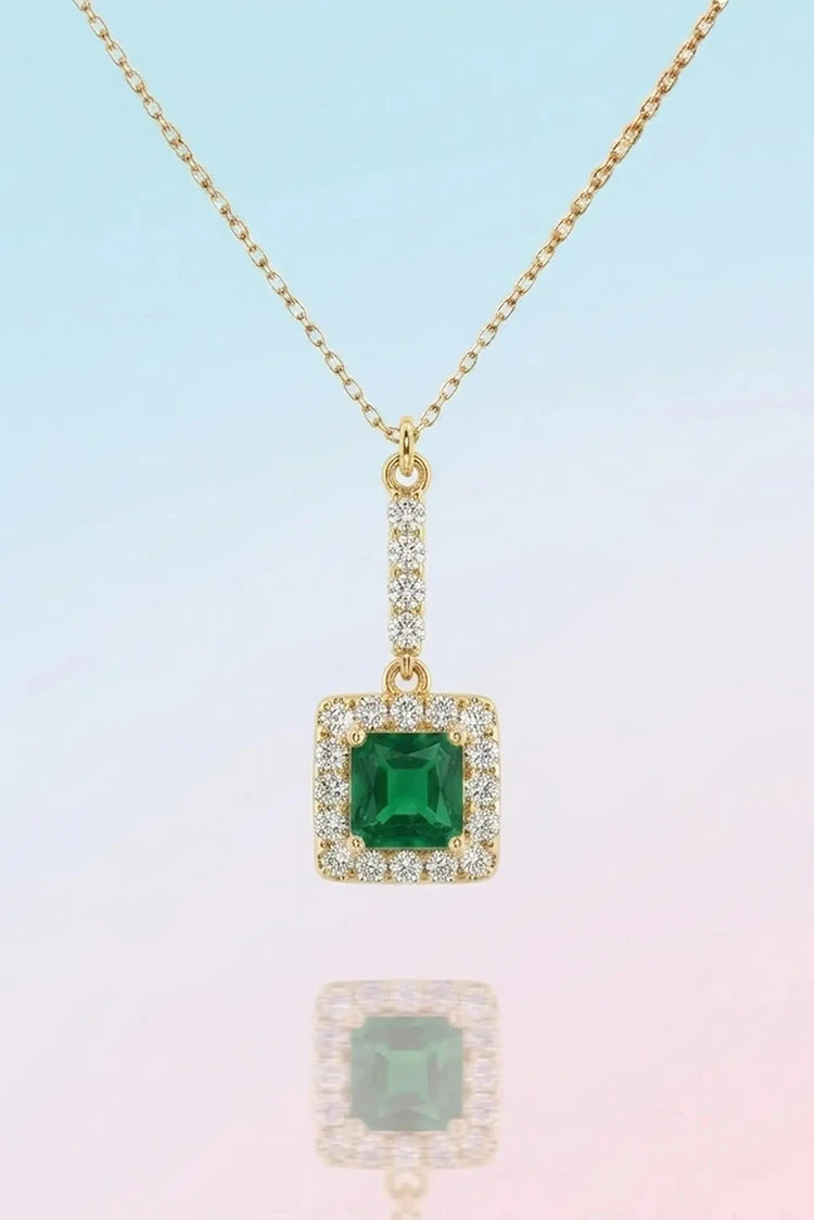 Picture of Pastels - Elegant Square Necklace - [H]N185 - Available at Raja Sahib