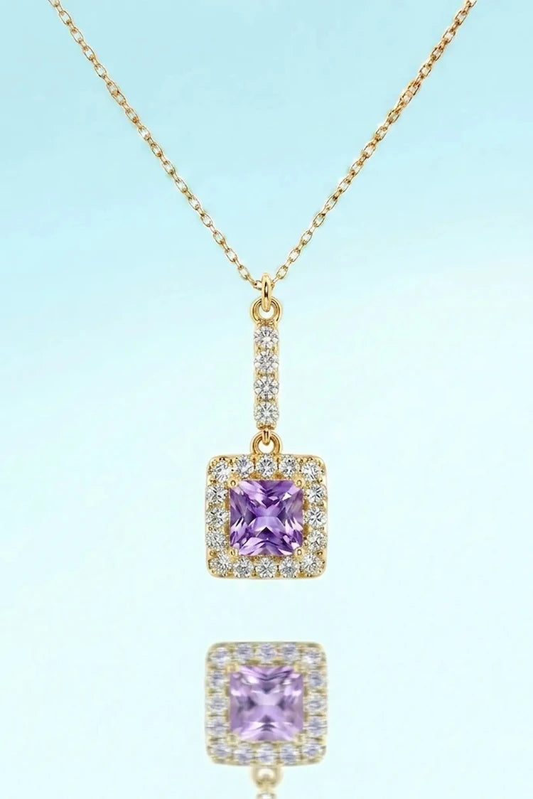 Picture of Pastels - Elegant Square Necklace - [H]N185 - Available at Raja Sahib