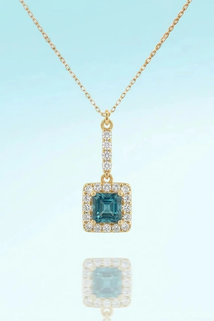 Picture of Pastels - Elegant Square Necklace - [H]N185 - Available at Raja Sahib