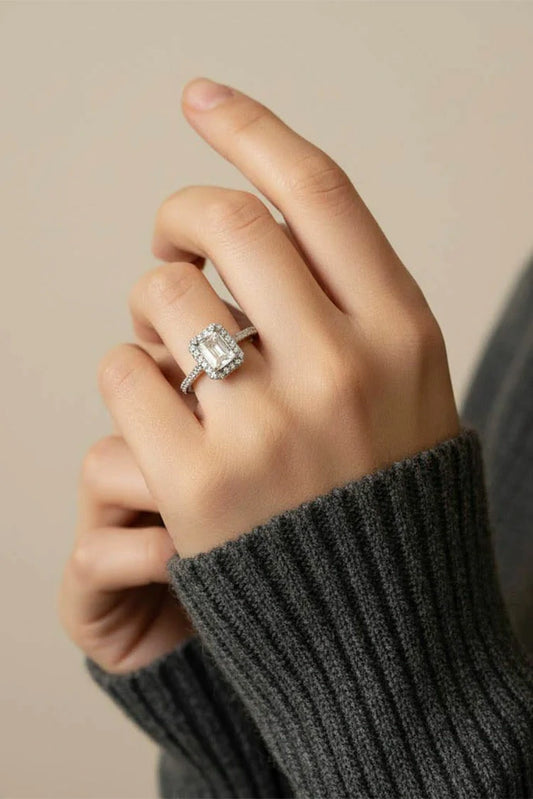 Pastels - Luxury Rectangle Zircon Ring - [M]R092