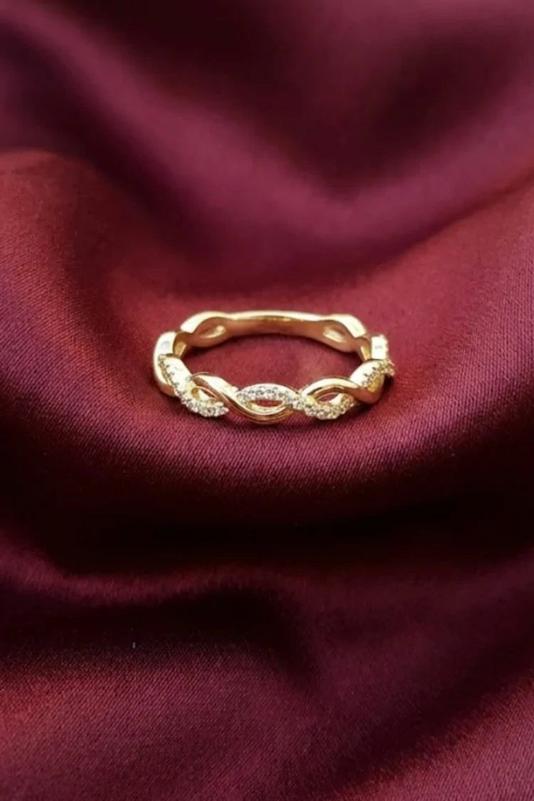 Picture of Pastels - Golden Twist Ring - [M]R102 - Available at Raja Sahib