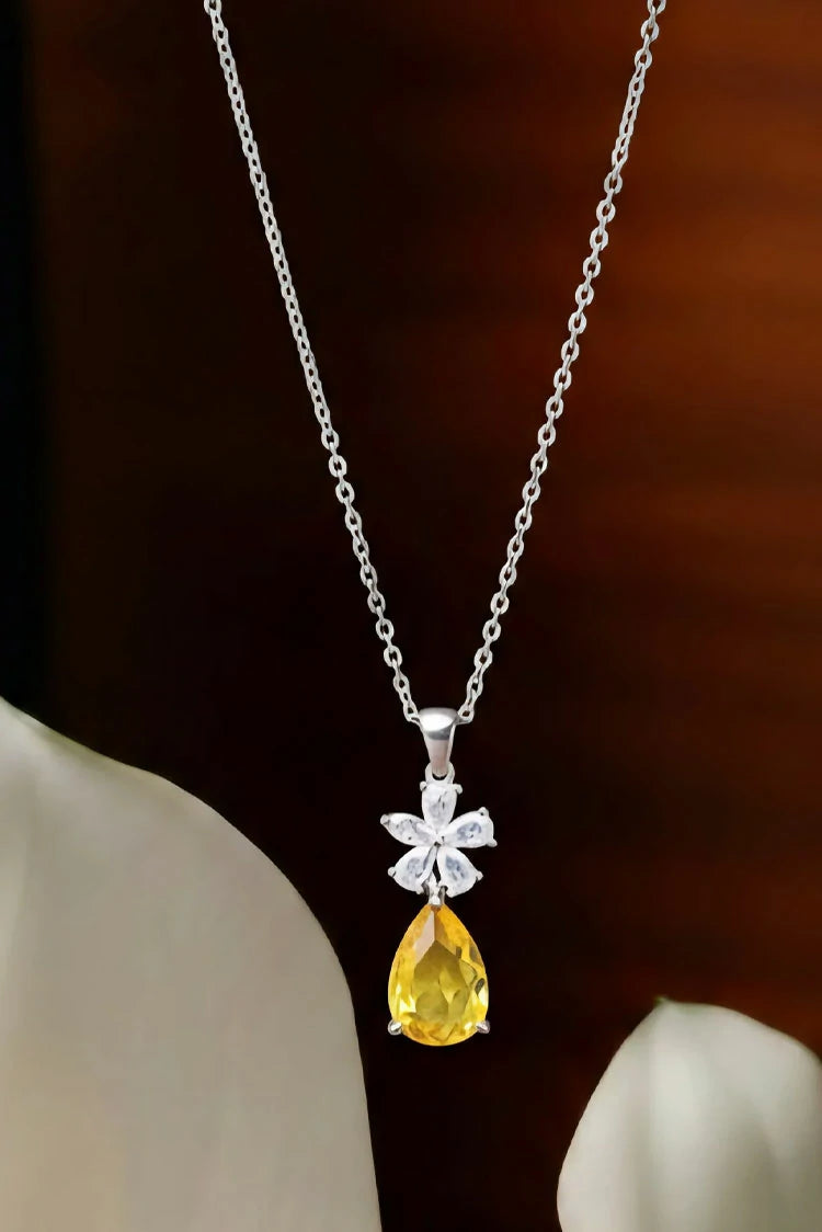 Picture of Pastels - Sunflower Sparkle Necklace - [S]N137 - Available at Raja Sahib