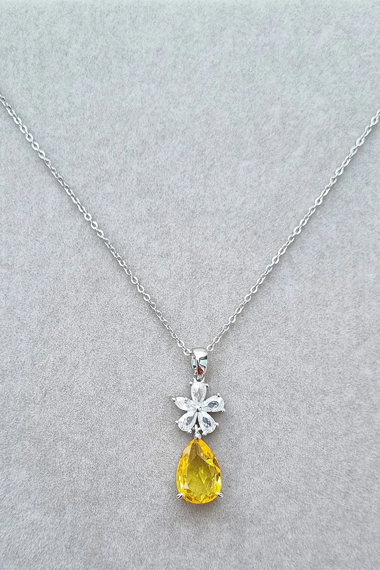 Picture of Pastels - Sunflower Sparkle Necklace - [S]N137 - Available at Raja Sahib
