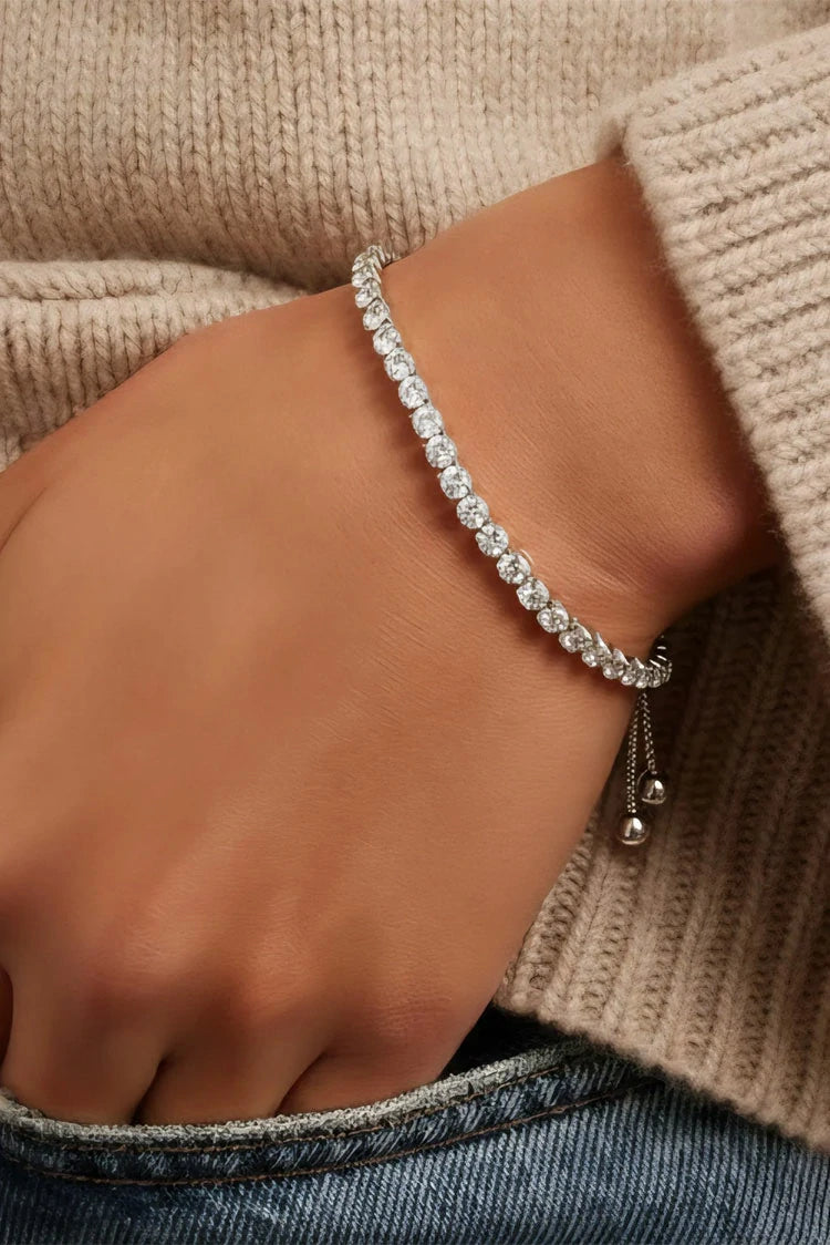 Picture of Pastels - Cubic Zircon Tennis Bracelet - [S]B053 - Available at Raja Sahib