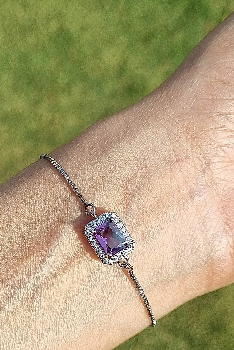 Picture of Pastels - Amethyst Dazzle Bracelet - [S]B117 - Available at Raja Sahib