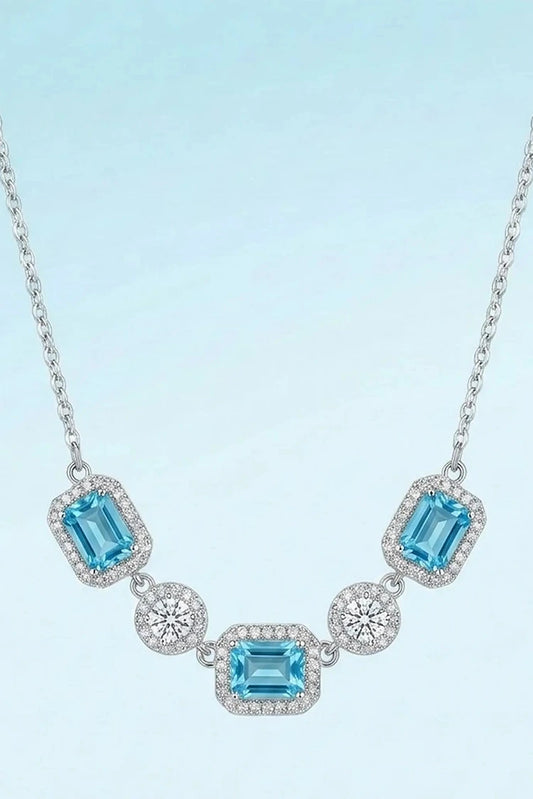 Picture of Pastels - Prism Statement Necklace Collection - [S]N186 - Available at Raja Sahib