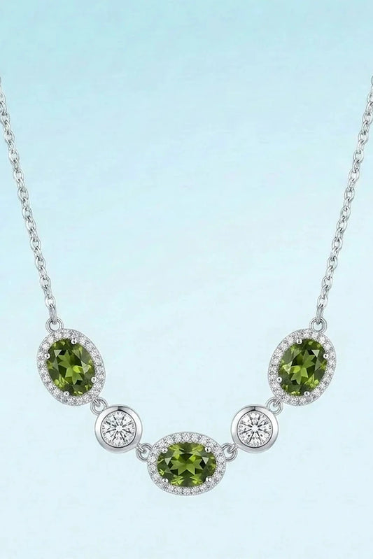 Pastels - Oval Prism Statement Necklace - [S]N187