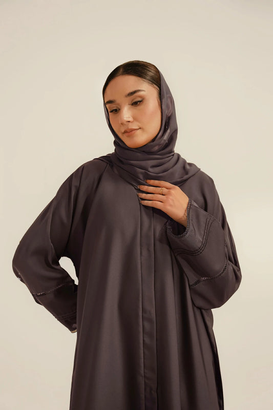 Divinely Crafted - Basic Pleat Abaya Set - Lavender