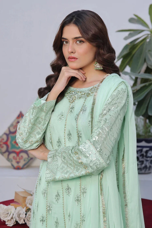 Picture of Alsiyaab - Shaadiyaan - Chandni - Pistachio - Available at Raja Sahib