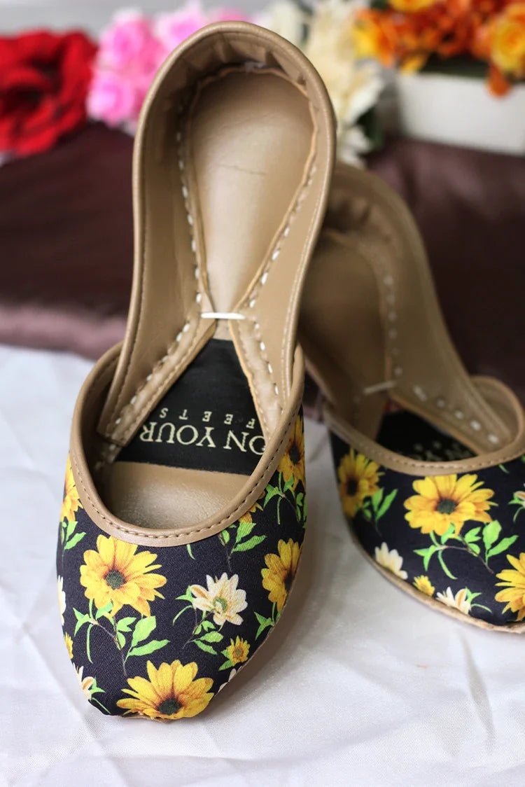 Picture of On Your Feets - Botanique Collection - Sunflower Bloom - Available at Raja Sahib