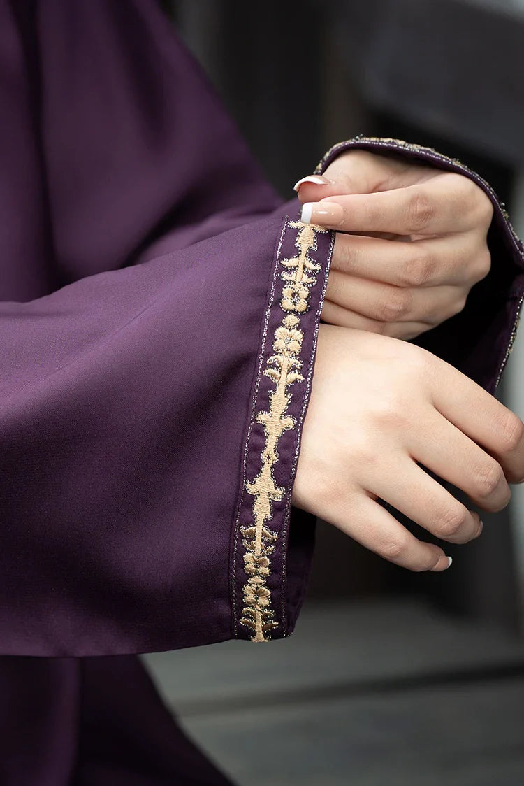 Picture of <!--fe-->Malbus - Plain - Abaya - Raisin Purple - Available at Raja Sahib