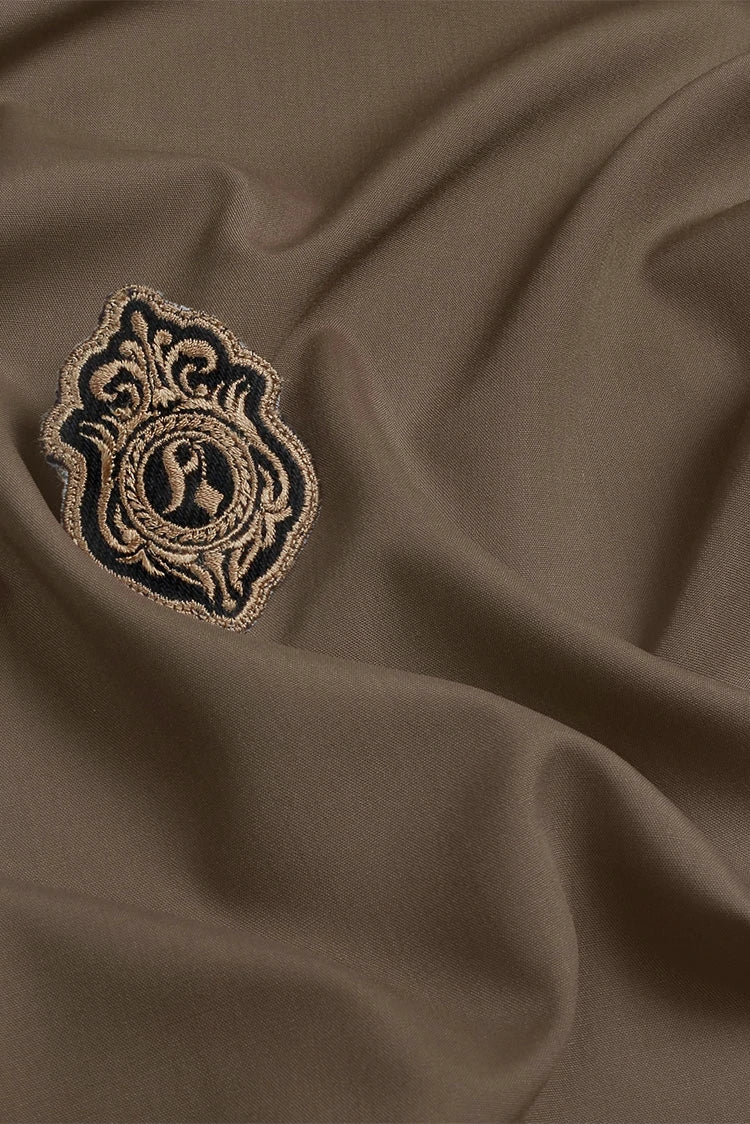 Picture of Fabrich - Men's Unstitch Prime Wash & Wear Kameez Shalwar - Peaunt - Available at Raja Sahib