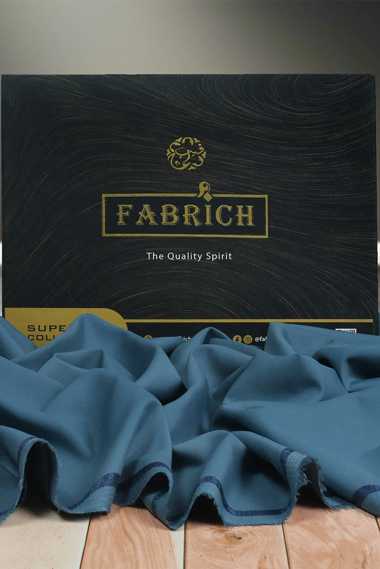 Picture of Fabrich - Men's Unstitch Prime Wash & Wear Kameez Shalwar - Slate-Blue - Available at Raja Sahib