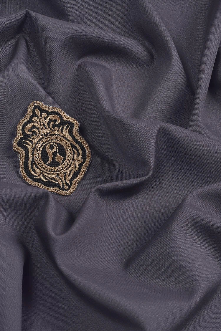 Picture of Fabrich - Men's Unstitch Prime Wash & Wear Kameez Shalwar - Fossil-Grey - Available at Raja Sahib