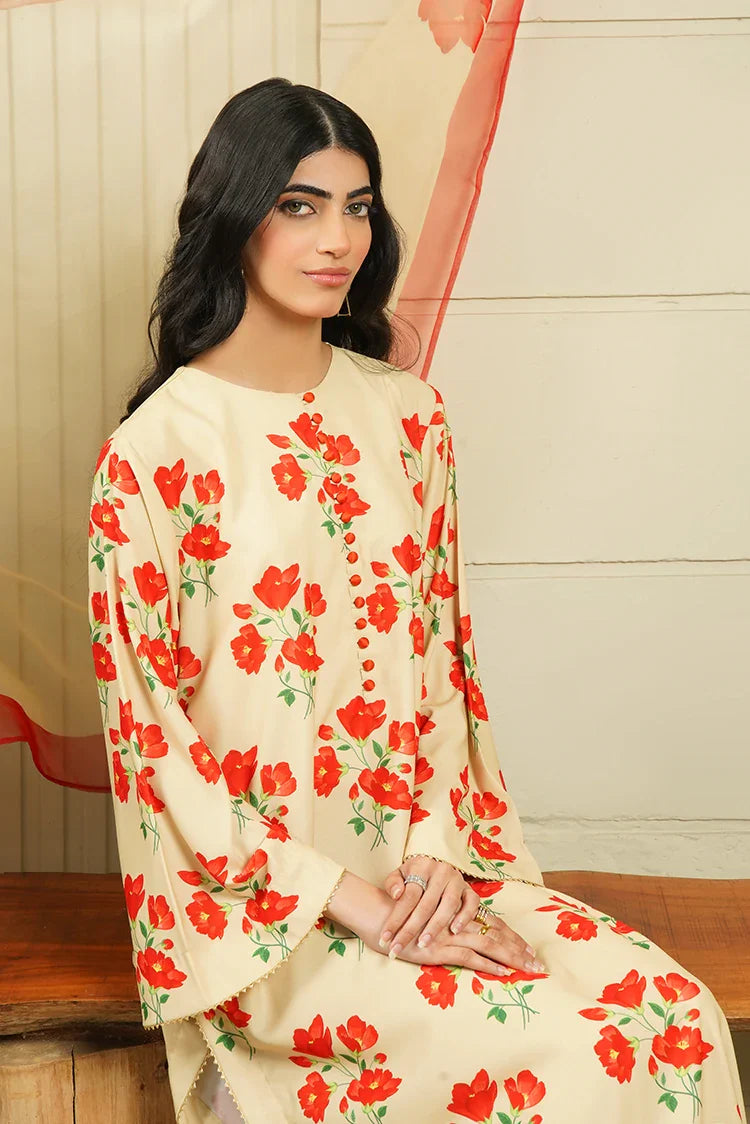 Picture of Stitch Vibes - Ravayah Eid Collection Vol 1 - Tuscan Bloom Dress - Available at Raja Sahib