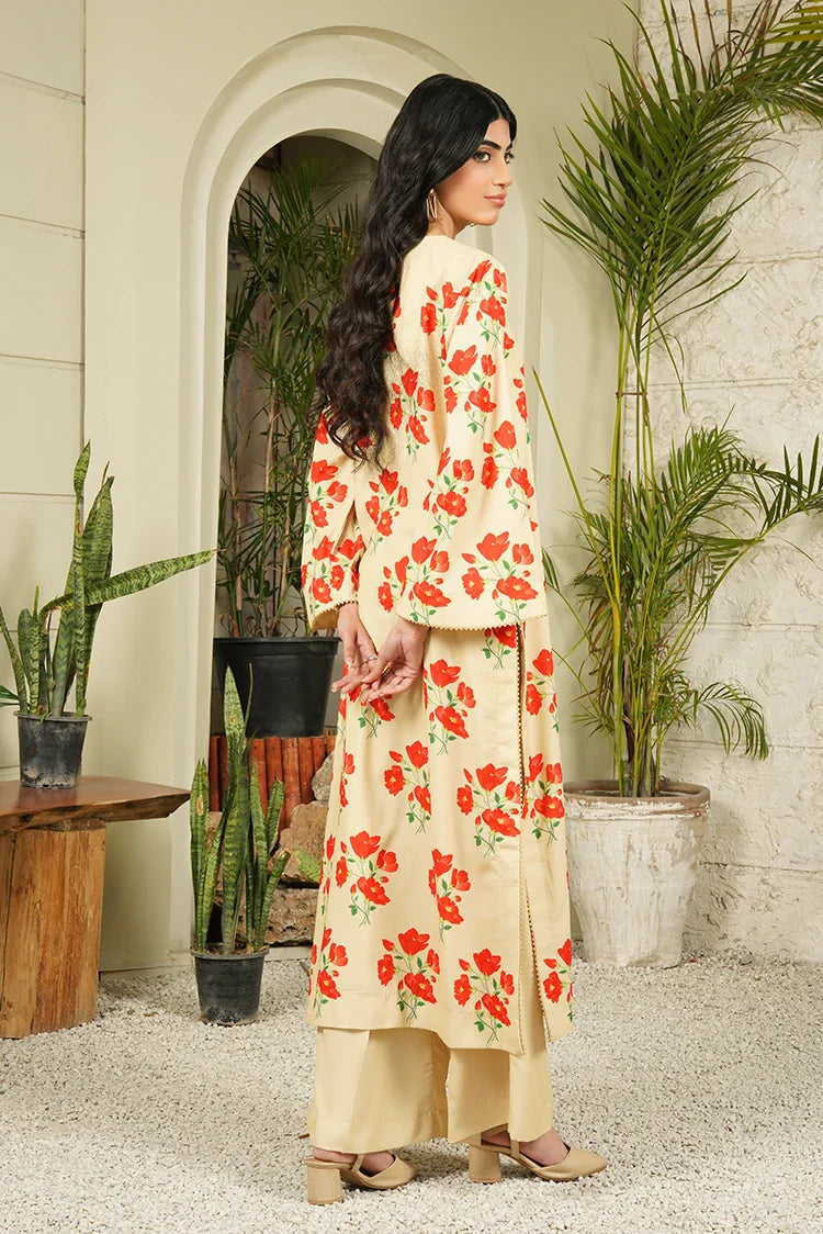 Picture of Stitch Vibes - Ravayah Eid Collection Vol 1 - Tuscan Bloom Dress - Available at Raja Sahib
