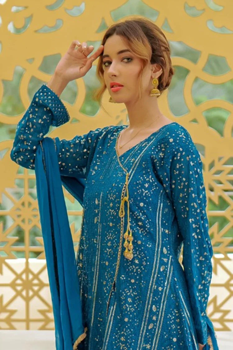 Picture of Alsiyaab - Shaadiyaan - Janaan - Peacock - Available at Raja Sahib