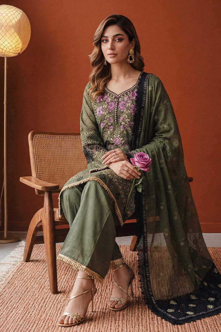 Picture of Ramira - Lamha Festive - Olive Muse - Available at Raja Sahib