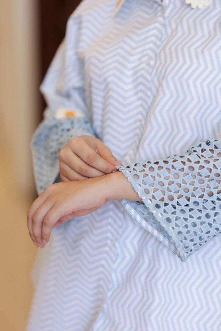 Picture of RJ'S Pret - Knotty & Nice - Blue Blossom - Available at Raja Sahib