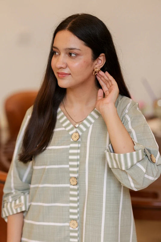 Picture of RJ'S Pret - Knotty & Nice - Stripe Senerity - Available at Raja Sahib