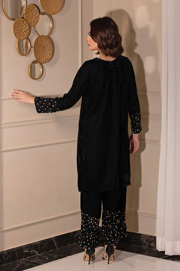 Picture of RJ'S Pret - Velours Exclusive Velvet Collection - Black Rainbow - Available at Raja Sahib