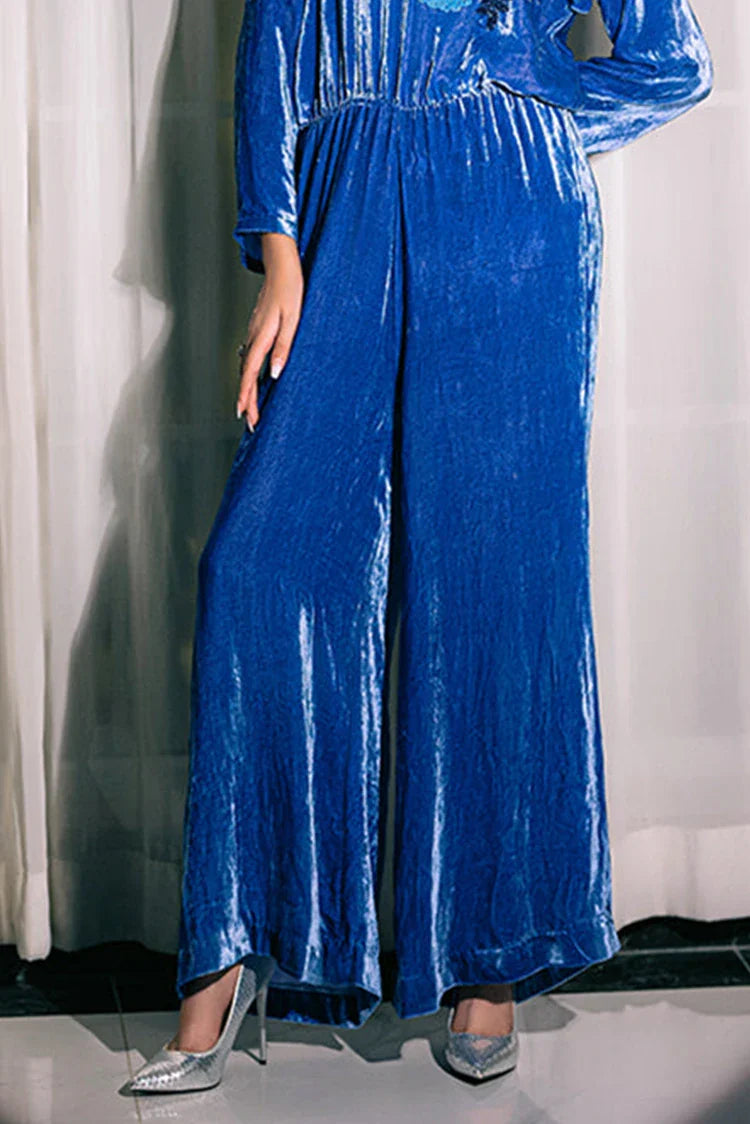 Picture of RJ'S Pret - Velours Exclusive Velvet Collection - Ocean Blue - Available at Raja Sahib