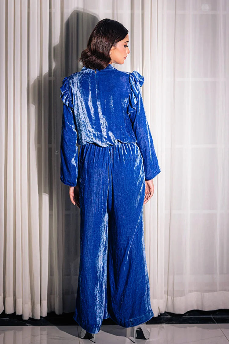 Picture of RJ'S Pret - Velours Exclusive Velvet Collection - Ocean Blue - Available at Raja Sahib
