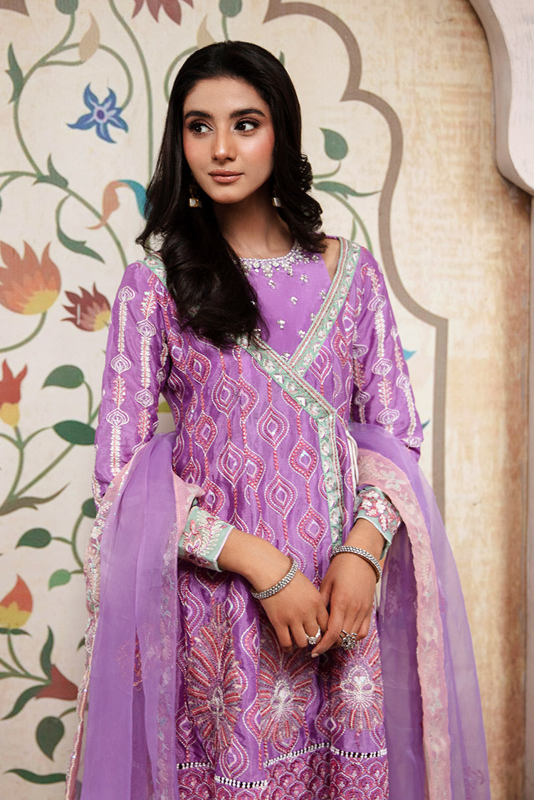 Picture of Maria Osama Khan - Rang e Noor Luxury Pret Collection - Kanwal Lilac - Available at Raja Sahib