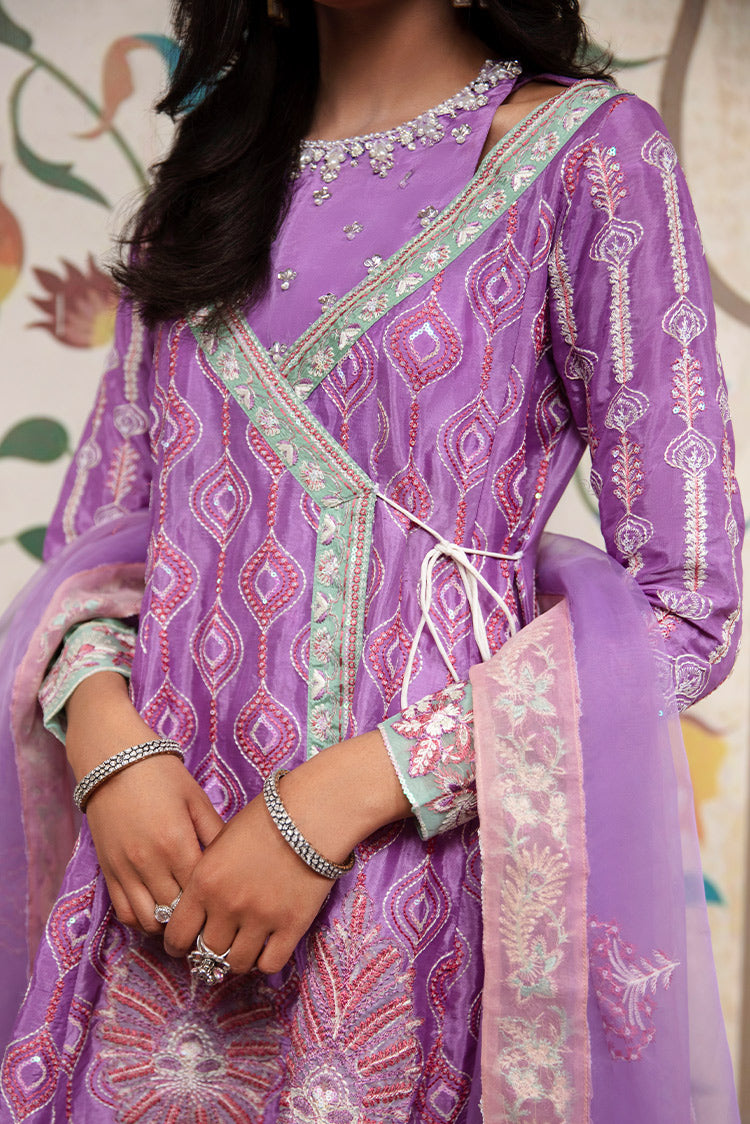 Picture of Maria Osama Khan - Rang e Noor Luxury Pret Collection - Kanwal Lilac - Available at Raja Sahib