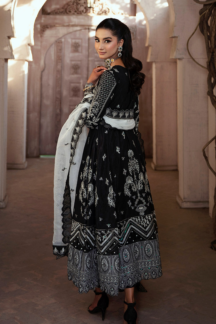 Picture of Maria Osama Khan - Rang e Noor Luxury Pret Collection - Neel Kamal Black - Available at Raja Sahib