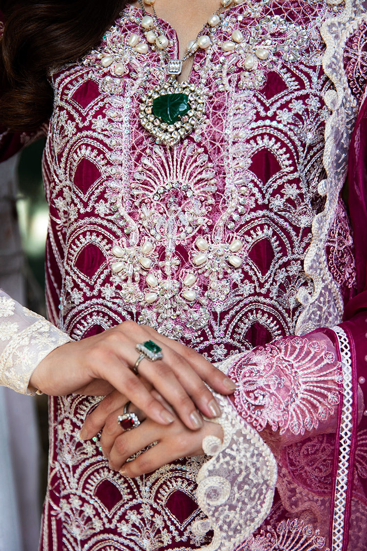 Picture of Maria Osama Khan - Rang e Noor Luxury Pret Collection - Sumbul Fuchsia - Available at Raja Sahib