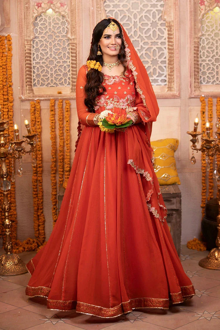 Picture of Asma & Sidra - Kalidaar Frocks - Rang e Hina - Available at Raja Sahib