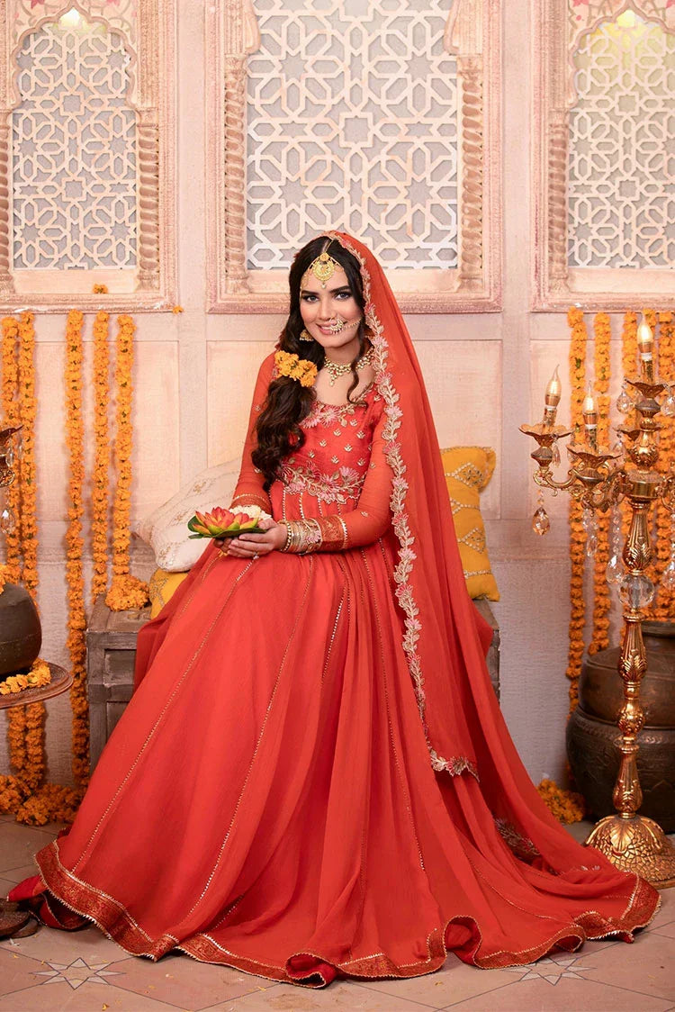 Picture of Asma & Sidra - Kalidaar Frocks - Rang e Hina - Available at Raja Sahib