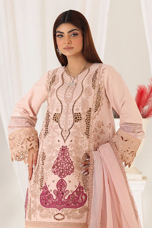 Picture of Bella Studio - Luxury Embroidered Lawn Collection - Rose Quartz - Available at Raja Sahib