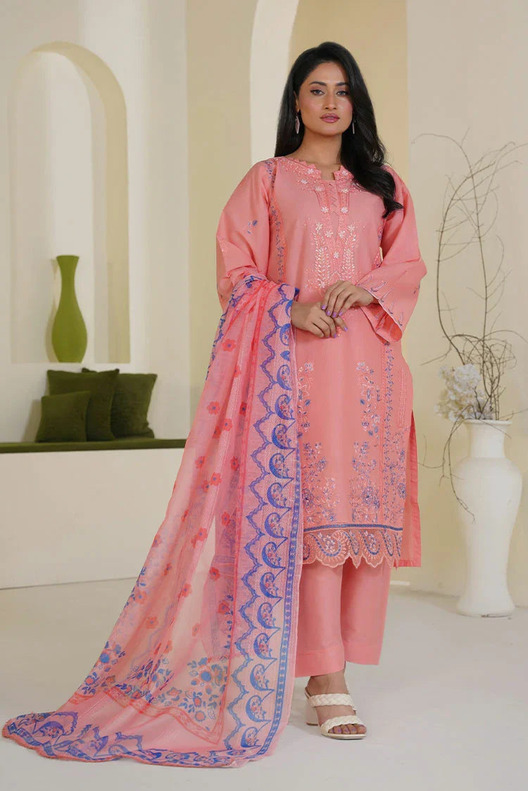 Picture of Threads & Weaves - 3 Piece - Peach Blossom - Available at Raja Sahib