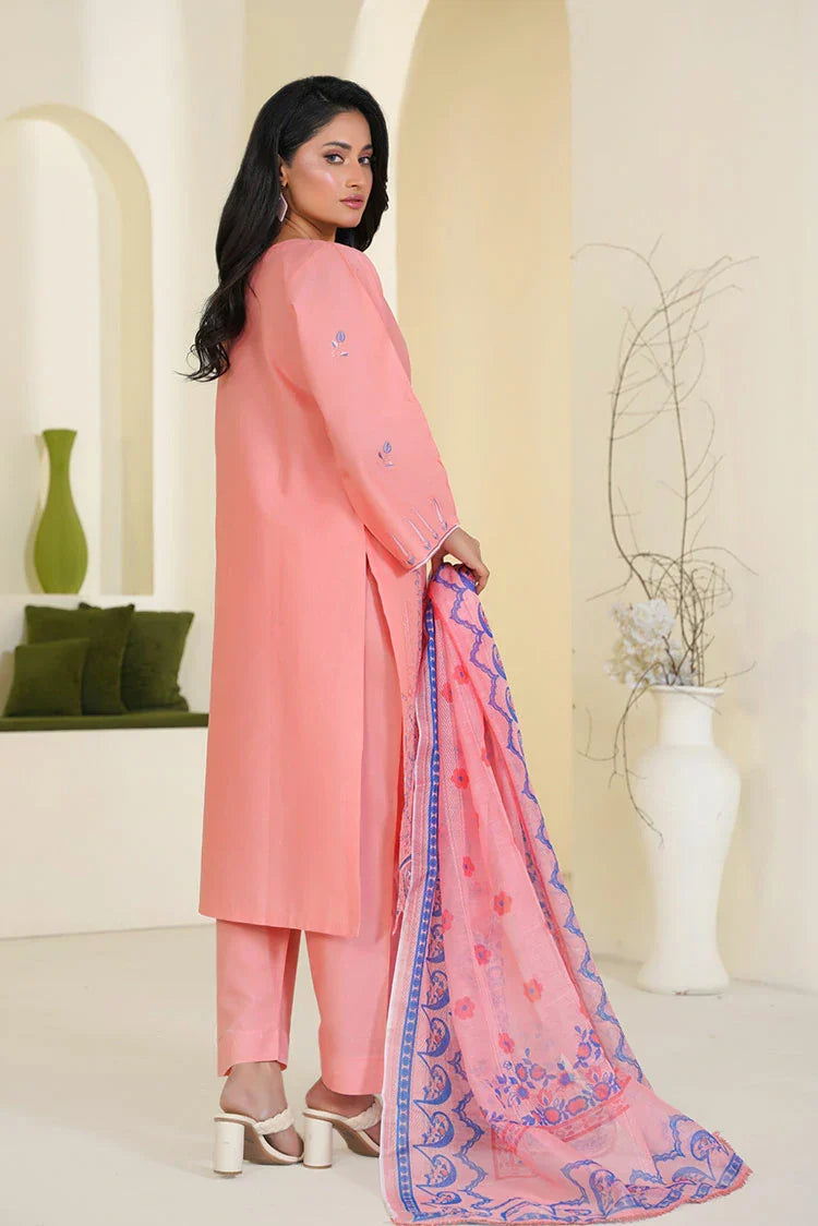 Picture of Threads & Weaves - 3 Piece - Peach Blossom - Available at Raja Sahib