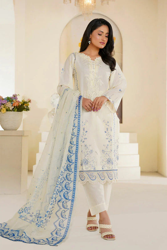 Picture of Threads & Weaves - 3 Piece - Ivory Breeze - Available at Raja Sahib