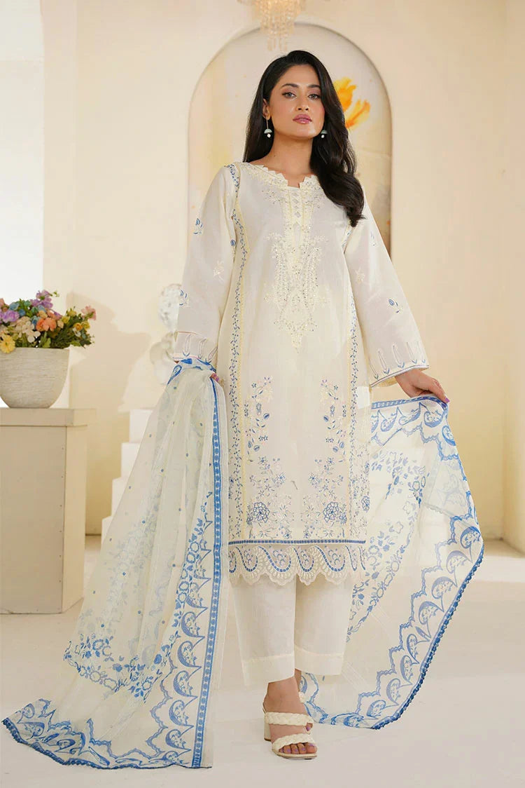 Picture of Threads & Weaves - 3 Piece - Ivory Breeze - Available at Raja Sahib