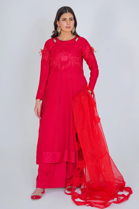 Picture of <!--ev-->Amber Imran - Basic Pret '24 - Rose - Available at Raja Sahib