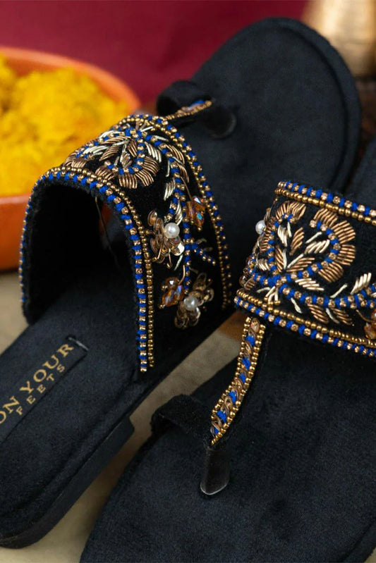 Picture of On Your Feets - Kolhapuri - Royal Neelam - Available at Raja Sahib