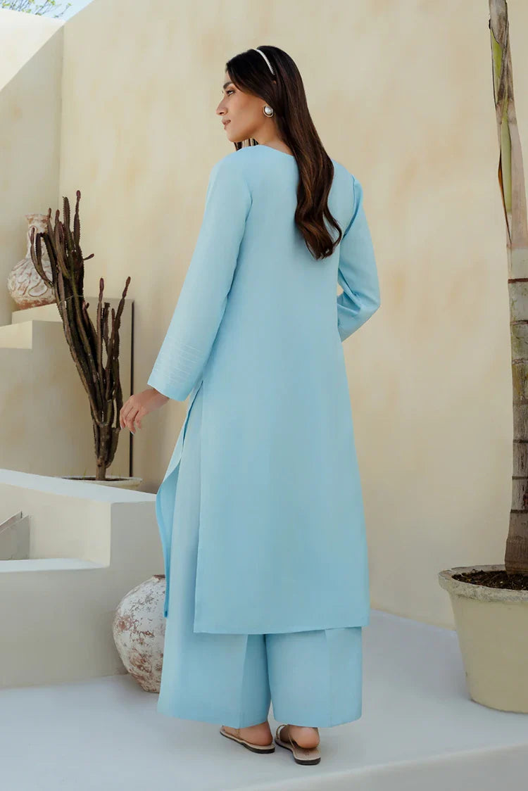 Picture of Divinely Crafted - Clara Solids '25 - Arctic Blue - Available at Raja Sahib