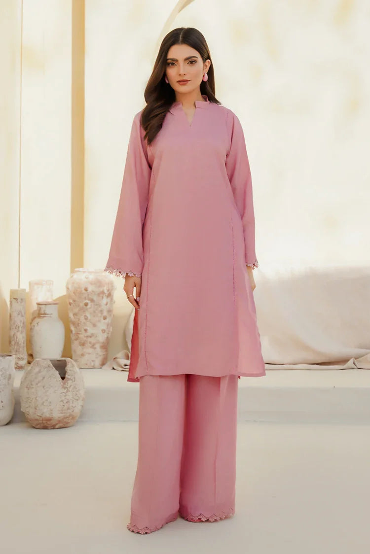 Picture of Divinely Crafted - Clara Solids '25 - Flamingo Pink - Available at Raja Sahib