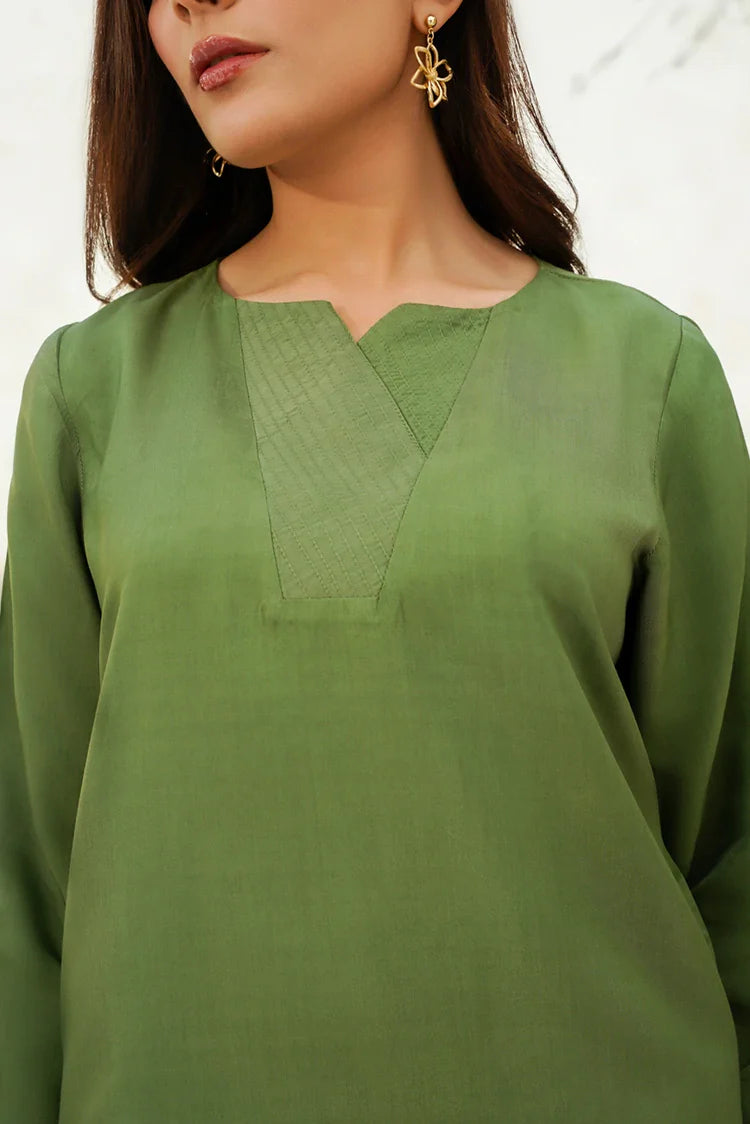 Picture of Divinely Crafted - Clara Solids '25 - Mossy Olive - Available at Raja Sahib