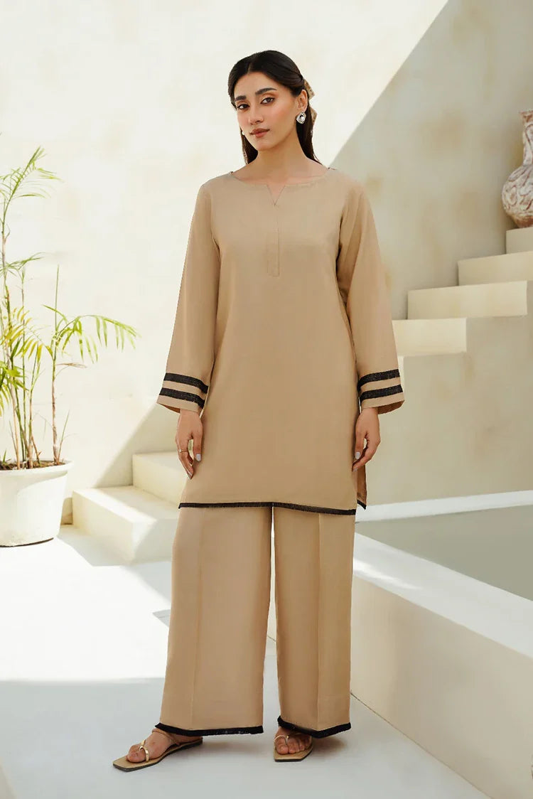 Picture of Divinely Crafted - Clara Solids '25 - Sandy Brown - Available at Raja Sahib