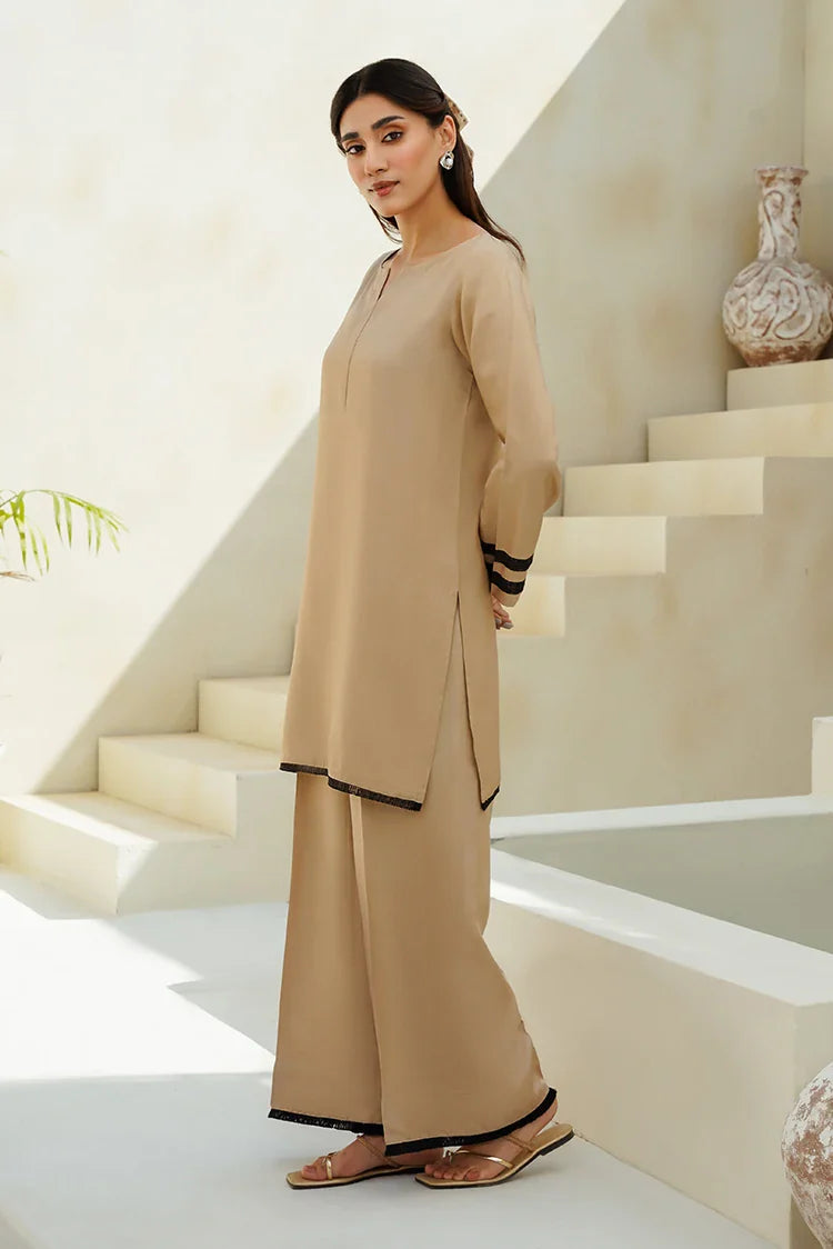 Picture of Divinely Crafted - Clara Solids '25 - Sandy Brown - Available at Raja Sahib