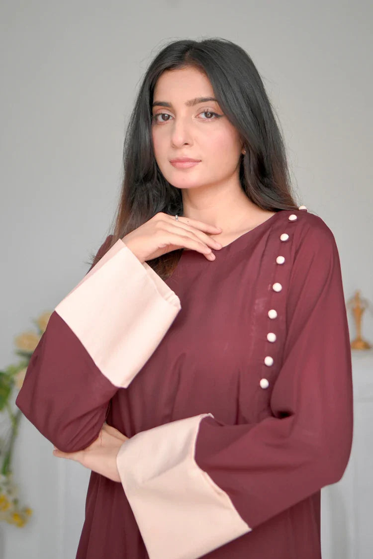 Picture of Zauk - 2 Piece - Scarlet - Available at Raja Sahib