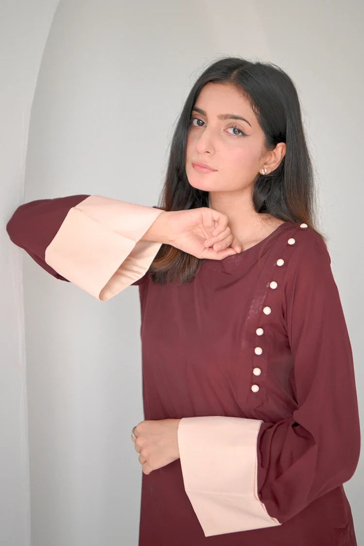 Picture of Zauk - 2 Piece - Scarlet - Available at Raja Sahib