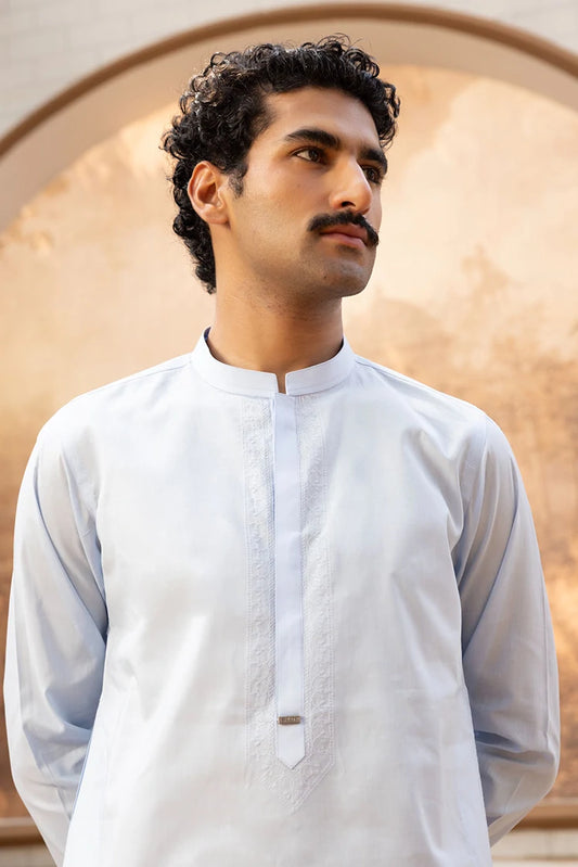 Picture of Istor - Sky Blue Orion Embroidered - S-M-S-IST-5013 - 2 Piece - Available at Raja Sahib
